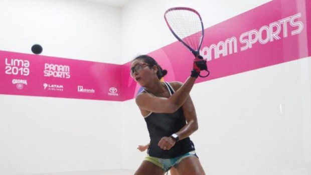 María José Vargas se quedó con la medalla plateada en Raquetbol 