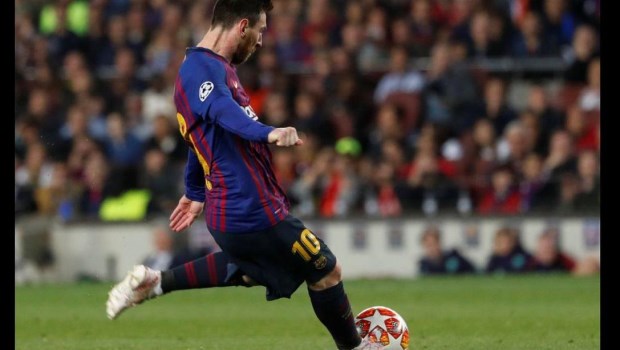 El gol de tiro libre de Messi a Liverpool fue elegido el mejor del año por la UEFA