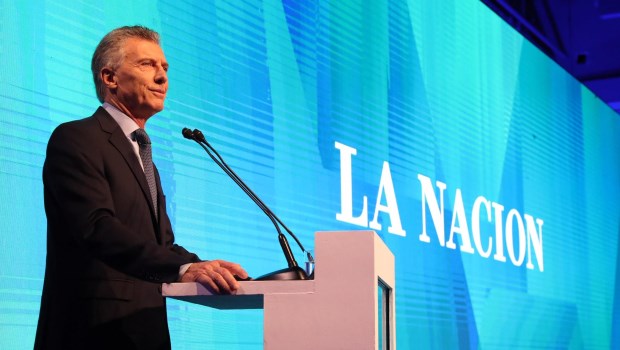 Mauricio Macri felicitó a La Nación y dio un discurso con un marcado tono político y de balance de gestión.­