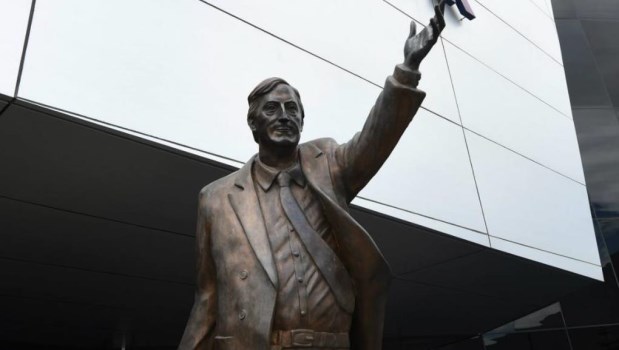 Alberto Fernández espera poder instalar en el CCK la estatua de Néstor Kirchner que estaba en la sede del Unasur 