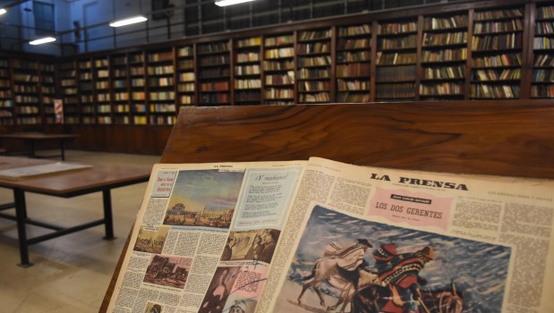 La biblioteca de La Prensa­