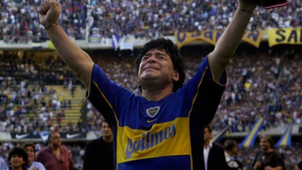 "Eternas Gracias, Diego", el adiós de Boca