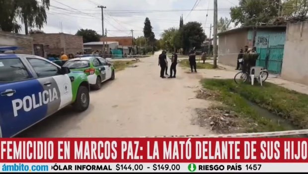 Detienen al acusado de haber asesinado a su expareja delante de sus hijos en Marcos Paz