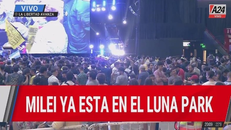 Milei Y Sus Militantes Palpitan Los Resultados En El Luna Park