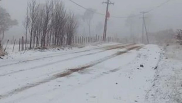 La primevera llegó con nieve en Córdoba