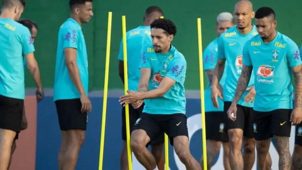 Marquinhos se entrenó diferenciado en Brasil