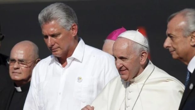 El Papa recibió al presidente cubano Díaz-Canel en el Vaticano