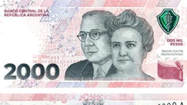 El BCRA puso en circulación un nuevo billete de 2000 pesos con mejores medidas de seguridad