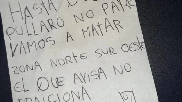 Terror en Rosario: apareció otra nota mafiosa contra el gobernador Pullaro 