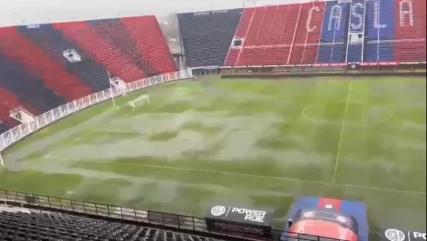 Por el temporal, se suspendió el partido de esta tarde entre San Lorenzo y Godoy Cruz