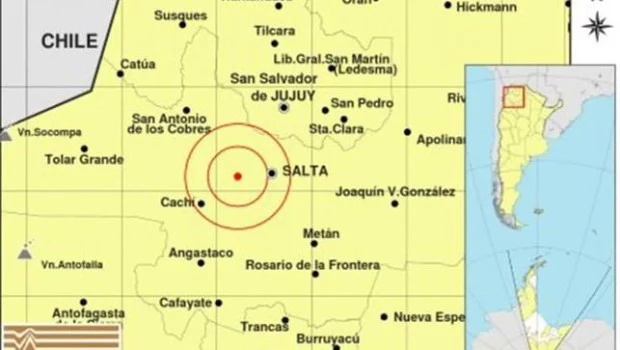 No se registraron heridos ni daños por el sismo de 4,6 registrado anoche en Salta