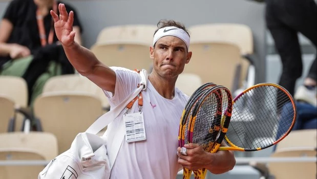 Rafa Nadal causa furor en su segundo entrenamiento en Roland Garros