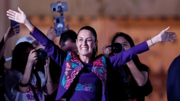 Claudia Sheinbaum, ganadora de las elecciones en México por una amplia mayoría.