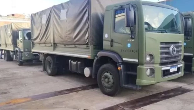 El Ejército Argentino comenzó el operativo de distribución de los alimentos retenidos