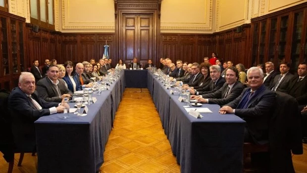 Rosatti se reunió con los presidentes de las Cámaras federales y nacionales