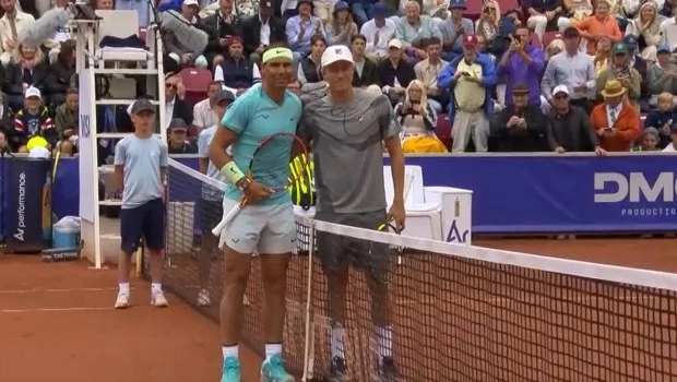 Nadal regresó con un triunfo en el torneo de Bastad ante Leo Borg