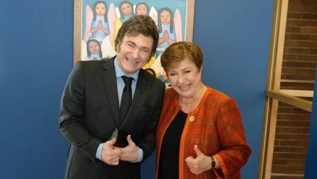 Tras el encuentro con Milei, Georgieva destacó "impresionantes progresos" en la estabilización de la economía