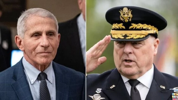 Anthony Fauci y Mark Milley.