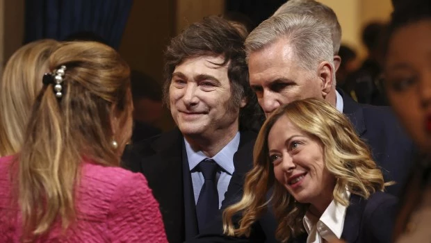 Milei participó del acto en el Capitolio.