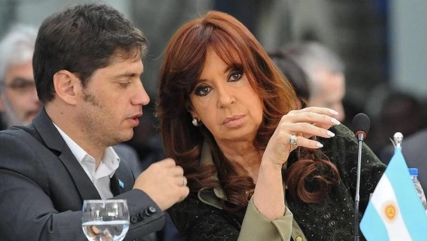 Axel Kicillof junto a Cristina Kirchner. ARCHIVO