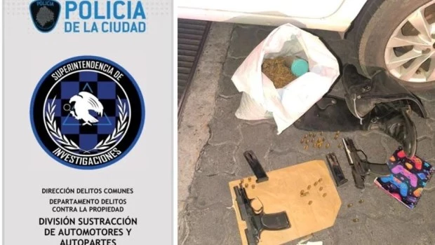 Arrestaron a dos policías bonaerenses que circulaban en contramano y con droga en el baúl