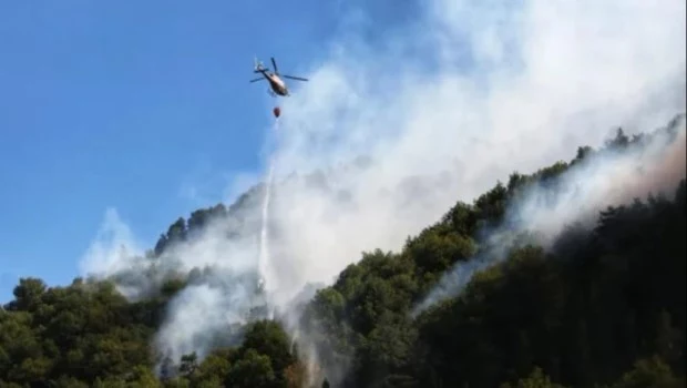 Sigue activo el incendio en el Parque Nacional Lanín y sin control en el Nahuel Huapi 