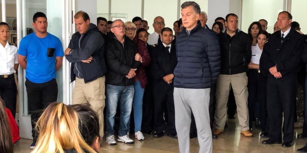 Macri visitó a los familiares de la tripulación del ARA San Juan